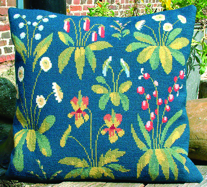Flowers on Blue Back Ground
