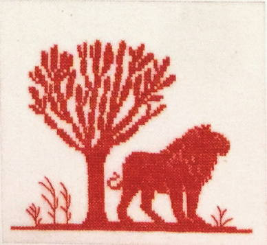 Lion and Jacaranda
