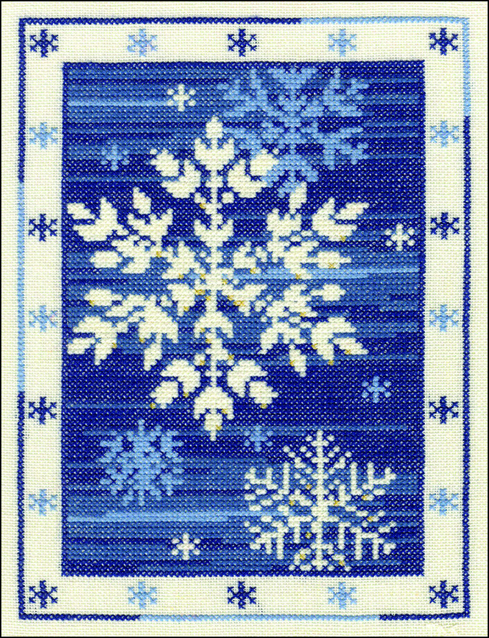 Ice Crystals Blue