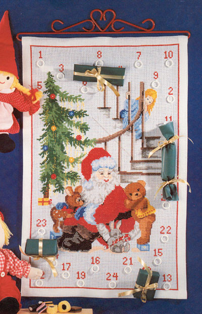 Father Christmas by the Stairs