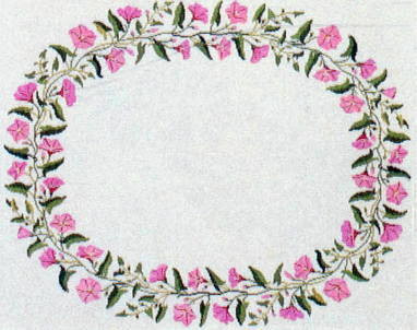 Garland of Pink Morning Glory
