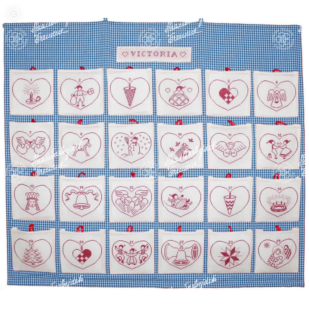 34-7001-3-Victoria-H.-M.-Dronning-Margrethe-II (1) Christmas, Blue